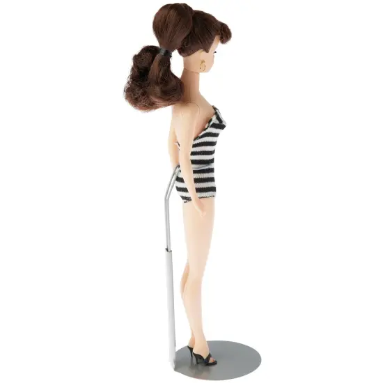 Plymor DSP-5125S Silver Adjustable Doll Stand, fits 10, 11, and 12 inch Slim Waist Dolls, Waist is 1.125" - 1.5" wide, 3.25" - 4" around {4}