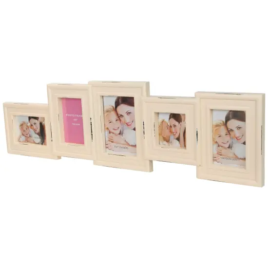 Northlight Multi-Sized Collage Picture Wall Frame - 34.5" - Cream Ivory {5}