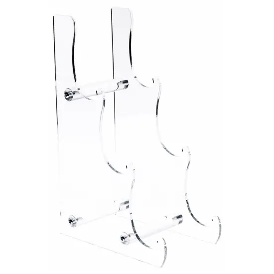 Plymor Clear Acrylic 3-Tier Display Easel, 13.125" H x 4.875" W x 8.5" D (For 8" - 9" Plates) {2}