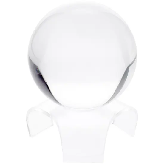 Plymor Clear Acrylic Display Riser for Spheres, 1.75" H x 5.5" W x 5.5" D {3}