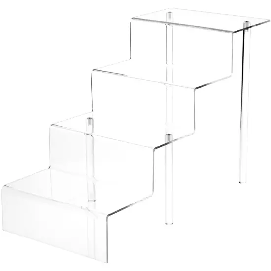 Plymor Clear Acrylic Large 4-Step Display Stairs {2}
