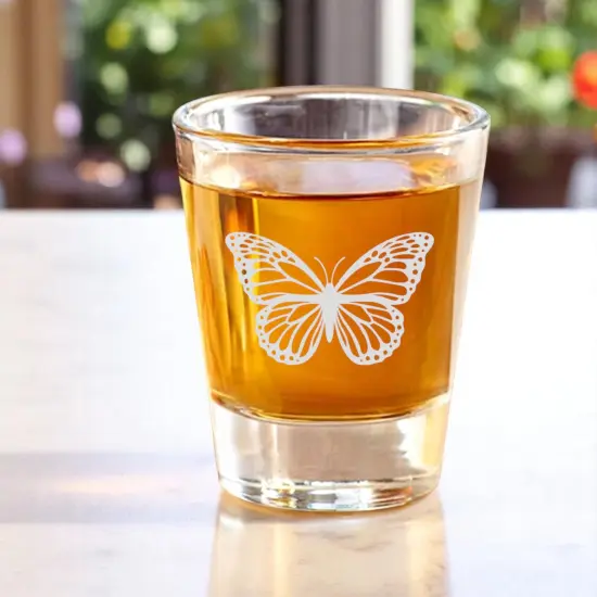 2oz Butterfly Shot Glass {2}