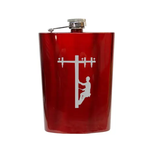 8oz Lineman Flask 8OZ STAINLESS STEEL {4}