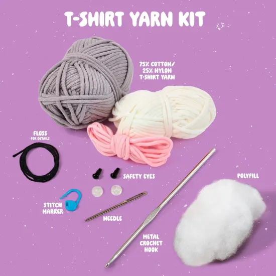 Bucilla Amigurumi Kit-5" - T-Shirt Yarn Cat {4}