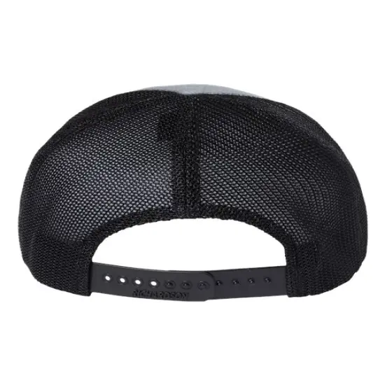 Richardson&reg; R-Flex Adjustable Trucker Cap Heather Grey/ Black {2}