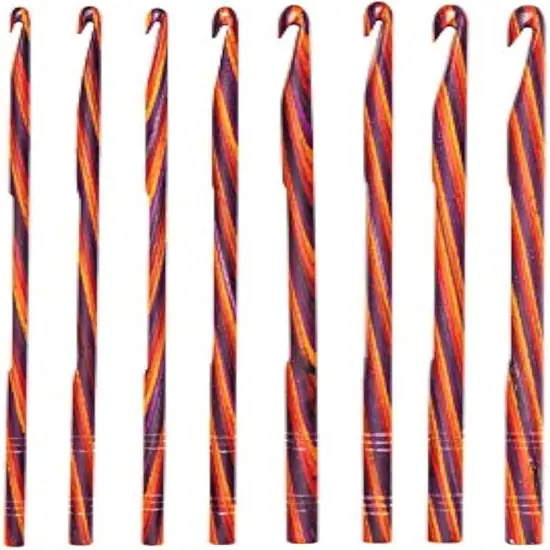 Crochet Wood Crochet Hook Set - US E-K (Radiant) {1}