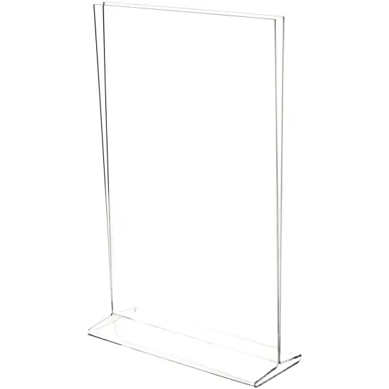 Plymor Clear Acrylic Sign Display / Literature Holder (Top-Load), 11" W x 17" H {2}