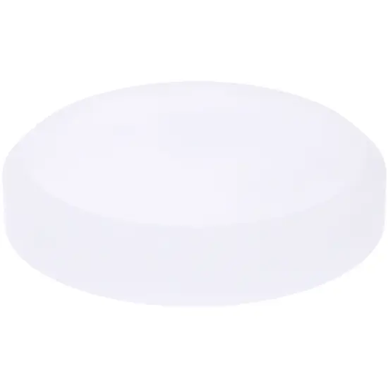 Plymor Frosted Acrylic Beveled Round Display Base, 5" W x 5" D x 1" H {2}