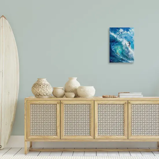 Stupell Industries Soul Surfer on Tidal Wave Canvas Design by LSR Design Studio {2}