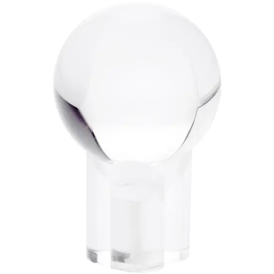 Plymor Clear Acrylic 3-Cylinder Sphere Stand to Hold Egg, Marble, Ball or Sphere, 1.5" H x 1.25" W x 1.25" D {3}