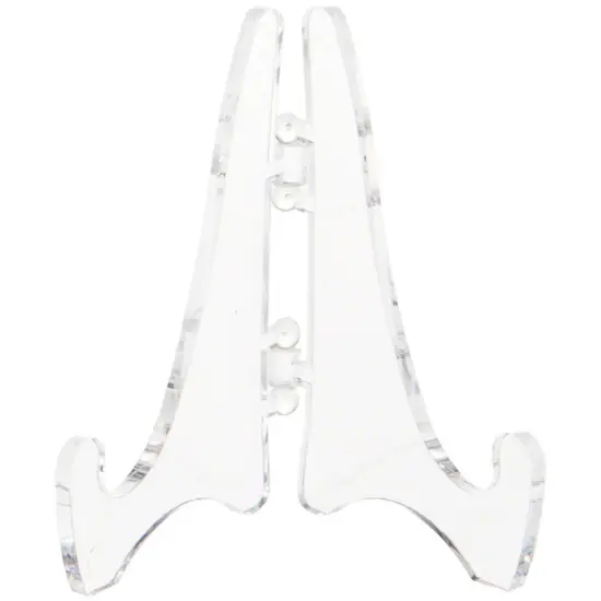 Plymor Clear Acrylic Mini Adjustable Folding Display Easel, 2.125" H x 1.625" D {2}