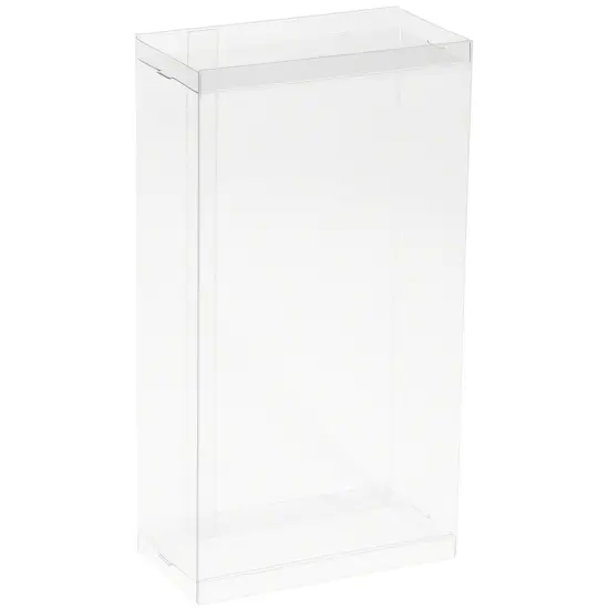 DollSafe Clear Folding Display Box for Large 7-8 inch Dolls and Action Figures, 5" W x 2.5" D x 8.5" H {1}