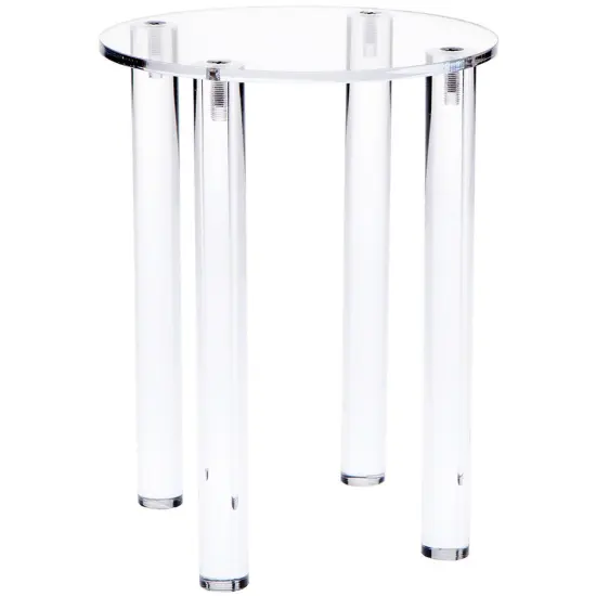 Plymor Clear Acrylic Round 4-Leg Display Riser, 8" H x 6" W {2}