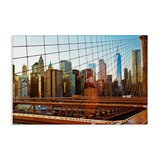 Stupell Industries Cityscape Through Bridge Canvas Design by Seven Trees Design {1}