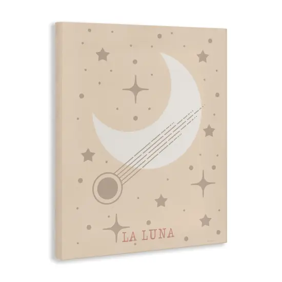 Stupell Industries Minimal Moon with Stars Canvas Design by Daniela Santiago {3}