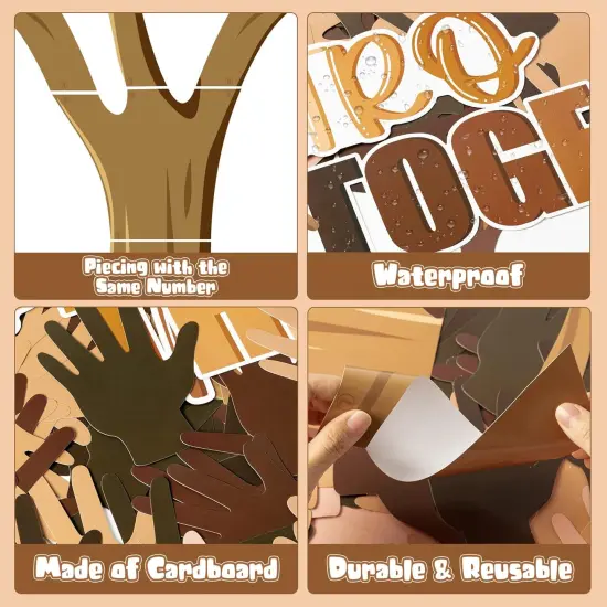 96Pcs Diversity Equality Tree Cutouts Decoration {2}