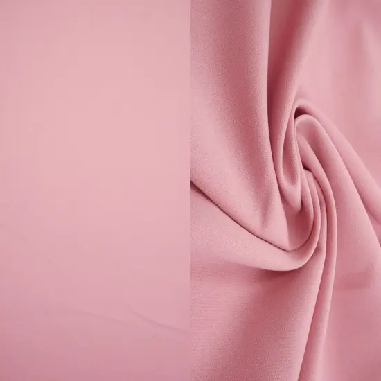 1 Yard Barbie Solid Knit Fabric, 57/58&Prime; Wide Polyester Spandex Blend ROSE LT {1}