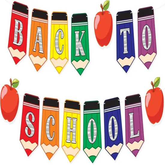 10ft Back to Classroom Decorations Banners {1}