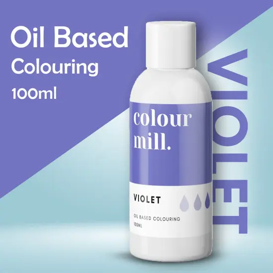 100ml Violet Oil Based Food Colour Colour Mill Deep Purple Edible Dye for Baking & Decorating {4}