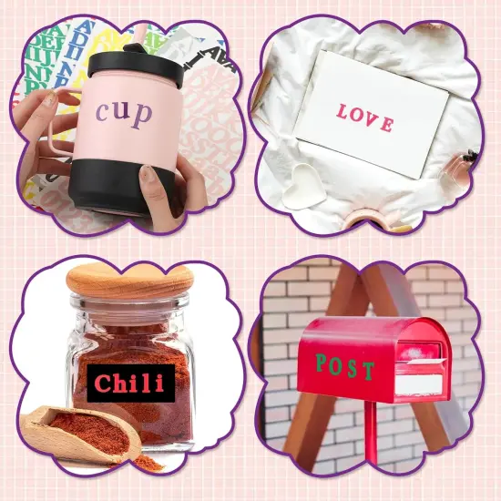 12 Sheets Self Adhesive Tiny Alphabet Number Sticker {3}