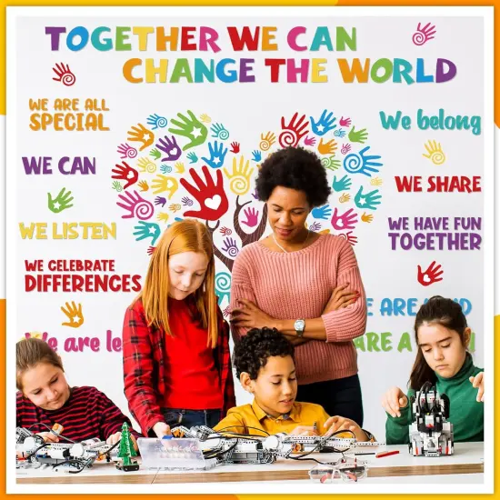 131 Pcs Colorful Diversity Classroom Decorations {3}