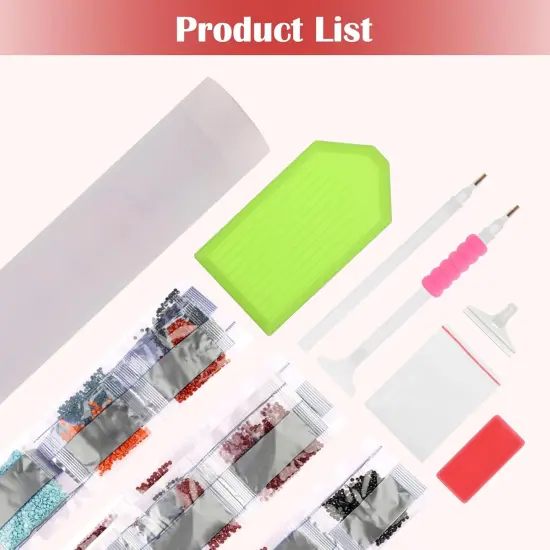 Red Dress Woman Diamond Art Painting Kits for Adults {4}