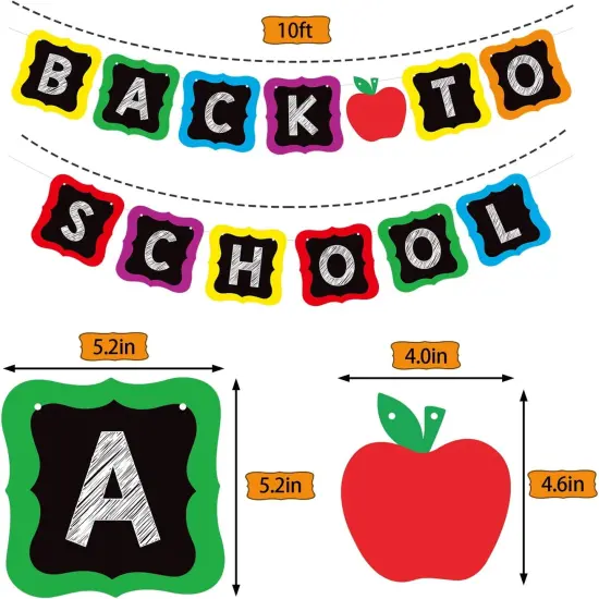 10 Feet - Back to School Banner, First Day of School Banner {3}