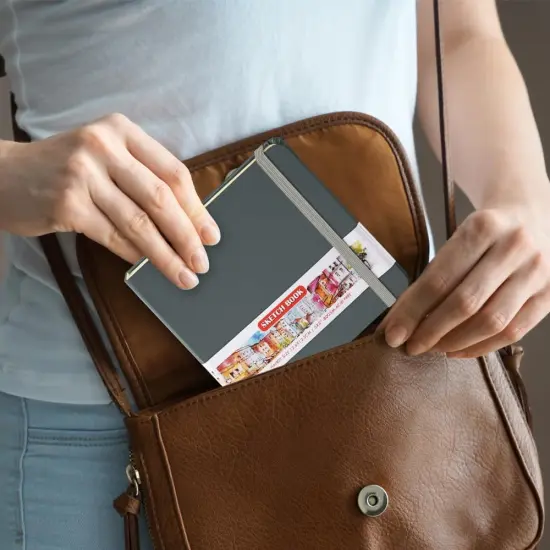 192 Pages Notebooks Blank Sketchbooks - Grey {5}