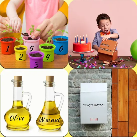 710 Pcs 10 Sheets Letter Stickers {4}