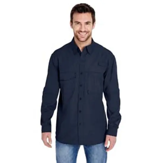 Paragon&reg; Kitty Hawk Performance Long Sleeve Fishing Shirt Navy {4}