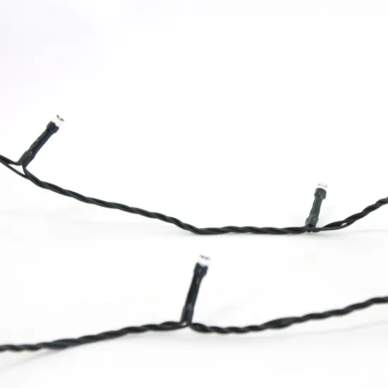 Perfect Holiday 400 LED Solar String Lights Flashing Mode Green Wire - Long Hours - Warm White {3}
