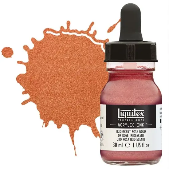 Liquitex Professional Acrylic Ink 30ml Bottle Iridescent Rose Gold {1}