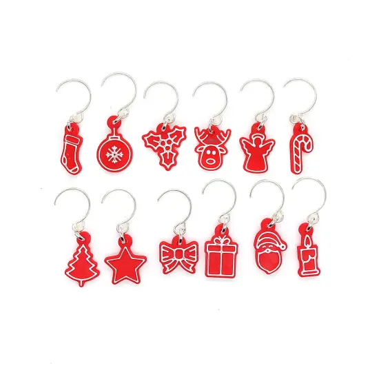 Cute Miniature Christmas Tree & Removable Red Mini Ornaments, Adorabilities {5}
