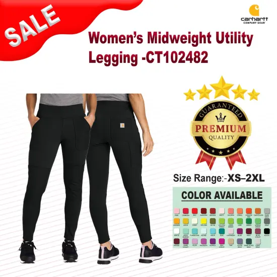 Carhartt Force&reg; Women&rsquo;s Midweight Utility Legging Black {2}