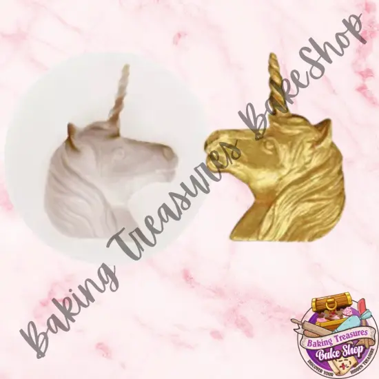 Unicorn Head Silicone mold {2}