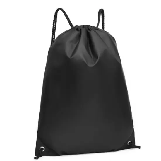 Liberty Bags&reg; Cotton Drawstring Bag BLACK {4}