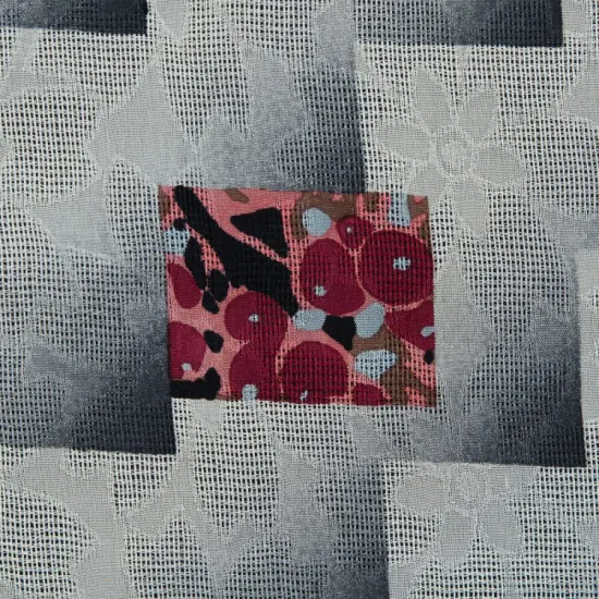 1 Yard Cloud Cream Castle Rock Printed Silk Woven 45 inch Width {1}