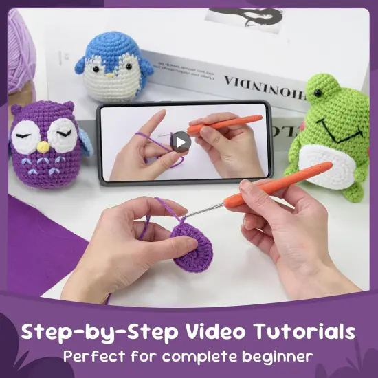 3 Pattern Animals - Crochet Kit {4}