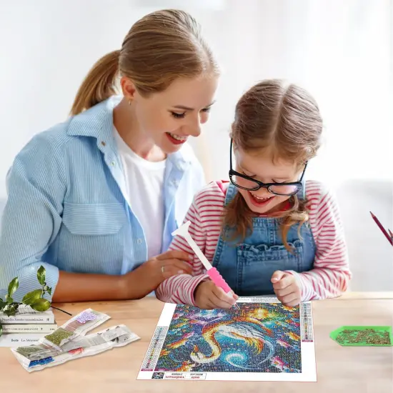 Diamond Painting Kits for Adults Swan, 5D DIY Diamond Art Kits for Beginners Round Full Drill Diamond Painting for Home Wall Decoration 12&times;12inch, Animal {4}