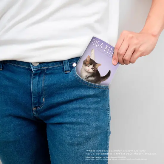 Yoga Kittens OFFICIAL | 2026-2027 3.5 x 6.5 Inch Two Year Monthly Pocket Planner Calendar {5}