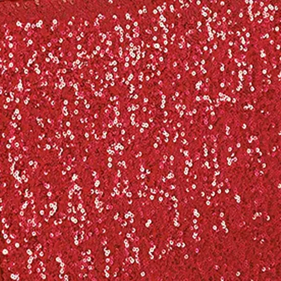 1 Piece Apple Red Sequin Spandex Chair Cap 13.5 inch by 10 inch Party Decor {3}