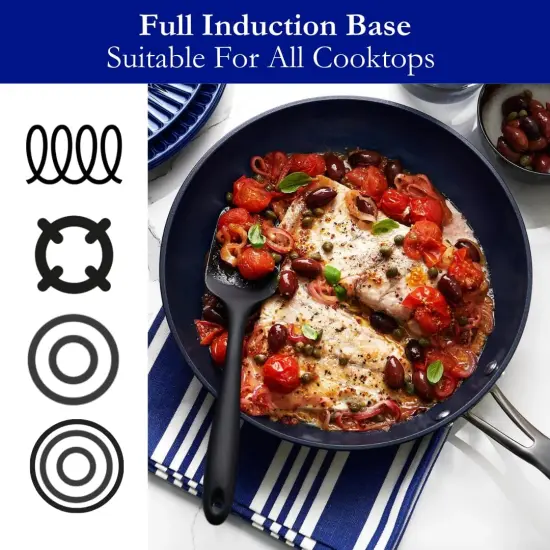 Blu. Cookware 12.6&rdquo; Induction Frying Pan, Non-Toxic {6}