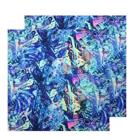 Abstract Zebra Printed Spandex Fabric {3}