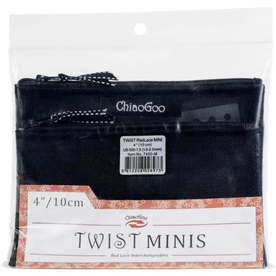 ChiaoGoo TWIST Red Lace Interchangeable 4" Tip Mini Set - US 000-1.5 (1.5-2.5mm) {1}