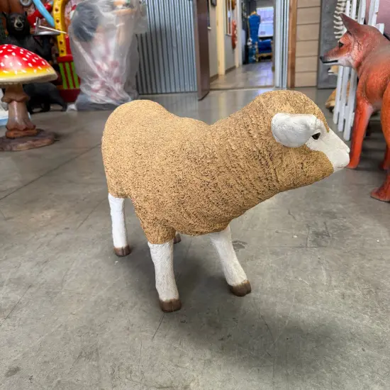 Merino Baby Lamb Life Size Statue {5}