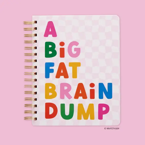 Too Many Thoughts Spiral Notebook, Hardcover Journal {1}