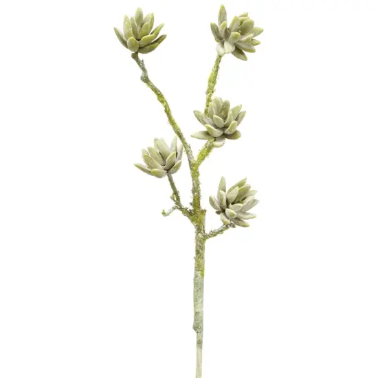 Allstate Soft Touch Sedum Artificial Floral Succulent Spray - 19" - Green and Gray {1}