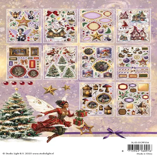 Studio Light Die-Cut Paper Pad 5.83"X8.27" 20/Pkg-Fairy Christmas {3}