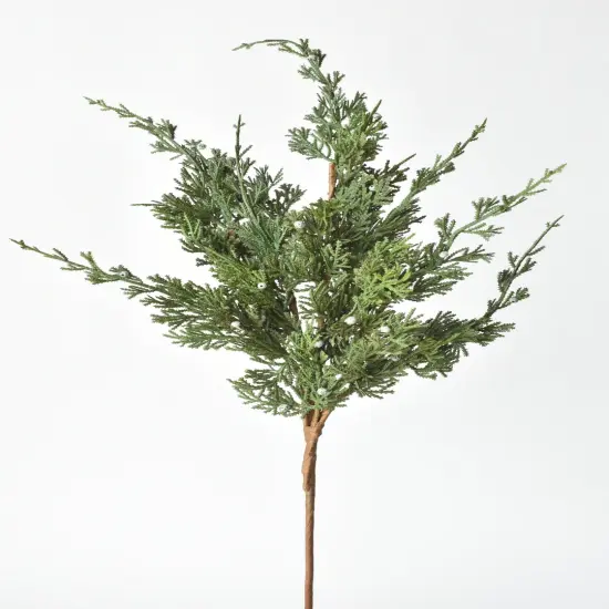 28" Faux Juniper Spray w/ Berry {1}