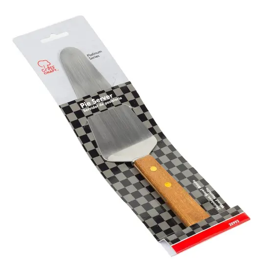 Chef Craft Stainless Steel Cake / Pie Server with Wooden Handle {2}